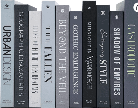 Blue 10 Book Set with Hidden Storage